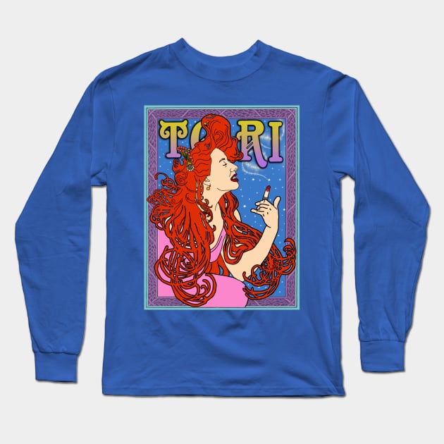 TORI AMOS NOUVEAU MUCHA Long Sleeve T-Shirt by SortaFairytale